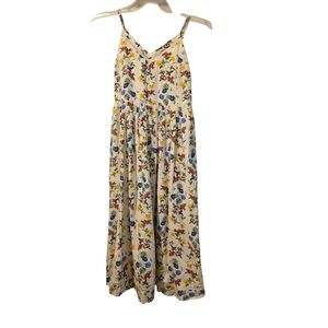 Old Navy - Dress - Medium - Cream with Flower Print